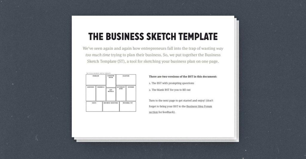 How To Create A Simple, Effective One-Page Business Plan within 1 Page Business Plan Templates Free