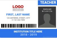 10 Best Ms Word Id Card Templates For Teachers/professors regarding Faculty Id Card Template