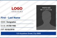 10 Best Ms Word Photo Id Badge Templates For Office pertaining to Sample Of Id Card Template