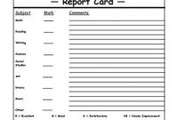 10 Companies That Offer Student Or Report Card Rewards (With with Blank Report Card Template