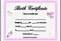 10 Editable Birth Certificate Template Sampletemplatess in Editable Birth Certificate Template