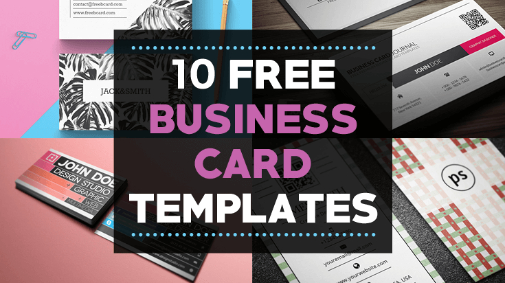 10 Free Business Card Templates For Bloggers - Beautiful throughout Free Complimentary Card Templates