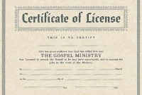 10+ License Certificate Template | Certificate Templates pertaining to Certificate Of License Template