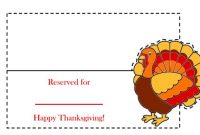 10 Sets Of Free, Printable Thanksgiving Place Cards within Thanksgiving Place Card Templates