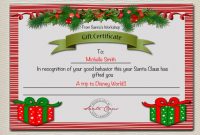 11+ Kids Christmas Certificate Template | Free Printable regarding Kids Gift Certificate Template