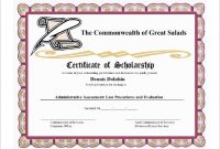 11+ Scholarship Certificate Templates | Free Printable Word with regard to Scholarship Certificate Template Word