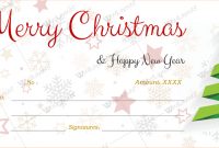12+ Beautiful Christmas Gift Certificate Templates For Word regarding Free Christmas Gift Certificate Templates