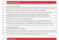 12+ Business Continuity Plan Templates | Word, Excel & Pdf in Business Continuity Checklist Template