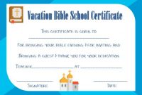 12+ Vbs Certificate Templates For Students Of Bible School in Free Vbs Certificate Templates