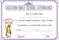 12+ Vbs Certificate Templates For Students Of Bible School in Free Vbs Certificate Templates