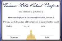 12+ Vbs Certificate Templates For Students Of Bible School regarding Vbs Certificate Template