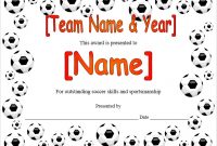 13 Free Sample Soccer Certificate Templates – Printable Samples with regard to Soccer Certificate Templates For Word