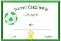 13 Free Sample Soccer Certificate Templates – Printable Samples with Soccer Certificate Template Free