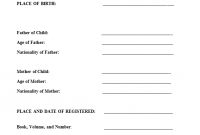 15 Birth Certificate Templates (Word & Pdf) ᐅ | Birth pertaining to Spanish To English Birth Certificate Translation Template