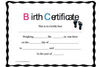 15 Birth Certificate Templates (Word & Pdf) – Free Template in Editable Birth Certificate Template