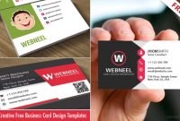 15 Creative And Simple Business Card Design Templates – Free within Download Visiting Card Templates