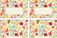 15 Free Printable Place Cards For Thanksgiving inside Thanksgiving Place Cards Template