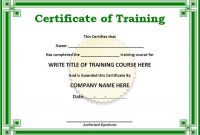 15 Training Certificate Templates – Free Download | Training with Certificate Templates For Word Free Downloads