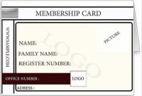 16 Customize Free Printable Membership Card Template Maker with regard to Membership Card Template Free