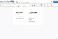 16 Free &amp; Premium Google Docs Business Card Templates To regarding Business Card Template For Google Docs