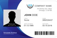 16 Id Badge & Id Card Templates {Free} – Templatearchive within Personal Identification Card Template
