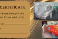 16 Personalized Auto Detailing Gift Certificate Templates for Automotive Gift Certificate Template