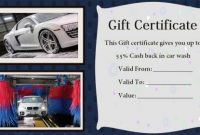 16 Personalized Auto Detailing Gift Certificate Templates pertaining to Automotive Gift Certificate Template