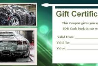 16 Personalized Auto Detailing Gift Certificate Templates regarding Automotive Gift Certificate Template