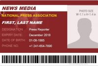 19+ Id Card Templates For Badges – Word Excel Samples regarding Media Id Card Templates