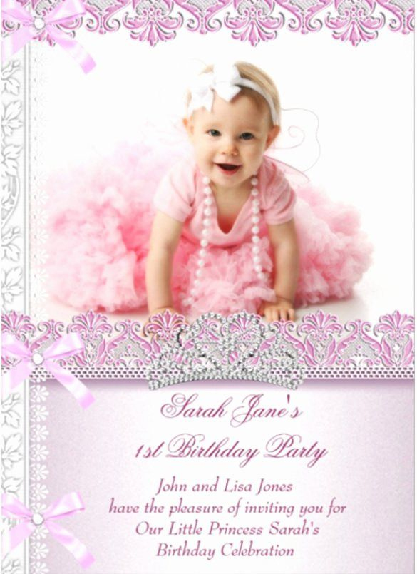 1St Birthday Invitation Template In 2020 (With Images pertaining to First Birthday Invitation Card Template