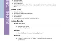 20+ Company/business Profile Templates (For Word & Illustrator) inside Personal Business Profile Template