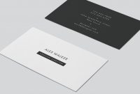 20 Examples Of A Stylish Business Card Photoshop Template inside Calling Card Psd Template