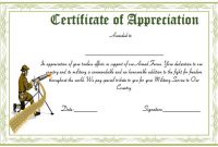 20+ Professional Army Certificate Of Appreciation Templates in Army Certificate Of Achievement Template