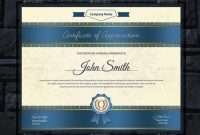 20+ Professional Certificate Template Psd, Indesign And Eps intended for Indesign Certificate Template