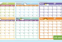 2020-2021 Month At A Glance Calendar (Teacher Made) inside Month At A Glance Blank Calendar Template