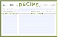 21+ Free Recipe Card Template – Word Excel Formats with regard to Fillable Recipe Card Template