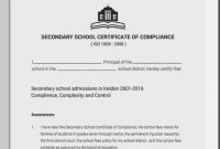 22+ Certificate Of Compliance – Psd, Word, Ai, Indesign regarding Certificate Of Compliance Template