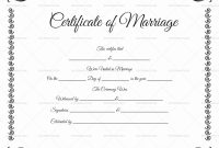 22+ Editable Marriage Certificate Templates (Word And Pdf with Certificate Of Marriage Template