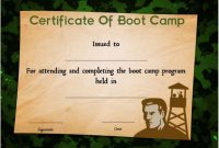 25+ Boot Camp Certificate Templates To Download And Use for Boot Camp Certificate Template