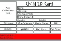 25 Free Printable Kid Id Card Template Free Downloadkid in Id Card Template For Kids