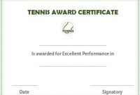 25 Free Tennis Certificate Templates – Download, Customize inside Tennis Certificate Template Free