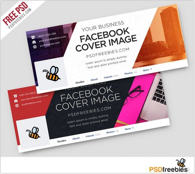 25+ Professional Facebook Cover &amp; Post Mockups For Promotion throughout Facebook Business Templates Free