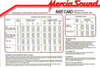 25+ Rate Card Templates ( Rate Sheet Templates ) Word Excel Pdf pertaining to Advertising Rate Card Template