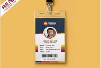 25+ Top Vertical Id Card Templates & Designs – Psd, Ai, Eps intended for College Id Card Template Psd