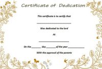 26 Free Fillable Baby Dedication Certificates In Word pertaining to Baby Christening Certificate Template
