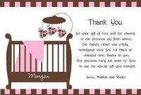 26 New Baby Shower Thank You Card Wording For Hostess – Baby for Template For Baby Shower Thank You Cards