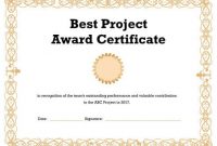 27 Printable Award Certificates [Achievement, Merit, Honor with regard to Best Performance Certificate Template