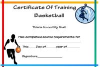 27 Professional Basketball Certificate Templates – Free intended for Player Of The Day Certificate Template