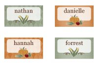28+ [ Thanksgiving Place Card Templates ] | Gallery For Gt with regard to Thanksgiving Place Card Templates