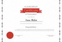 3 Free Certificates Of Participation Templates | Hloom in Conference Participation Certificate Template